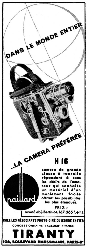 Advert Paillard 1953