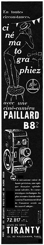 Advert Paillard 1956