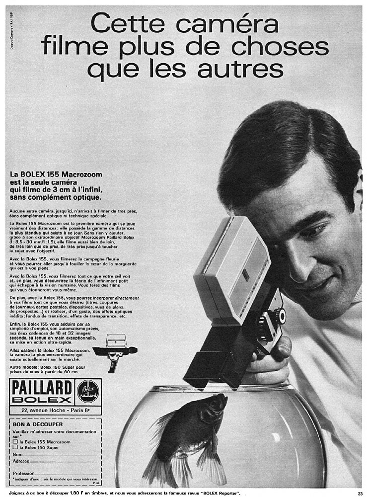 Advert Paillard 1968