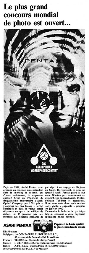Advert Pentax 1969