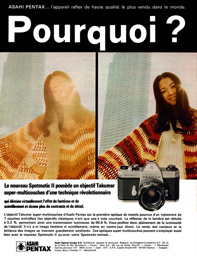 Advert Pentax 1971