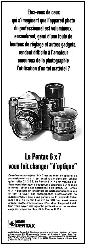 Advert Pentax 1971