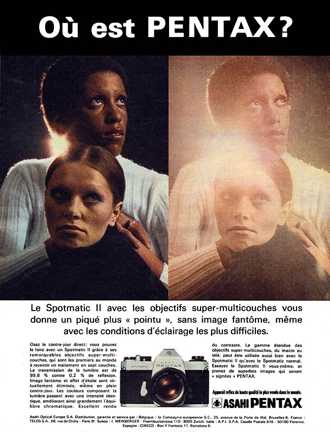 Advert Pentax 1972