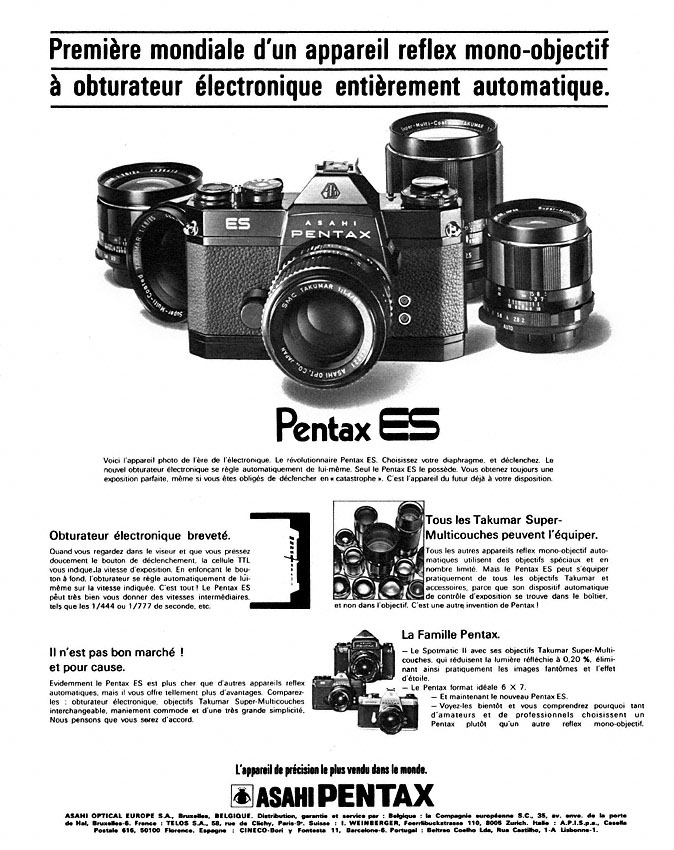 Advert Pentax 1973