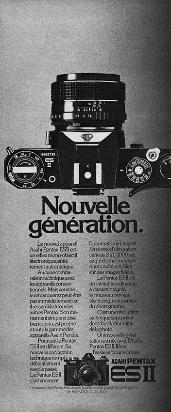 Advert Pentax 1975