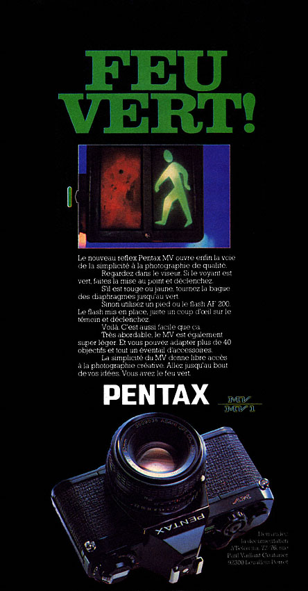 Advert Pentax 1980