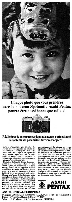 Advert Pentax 1966