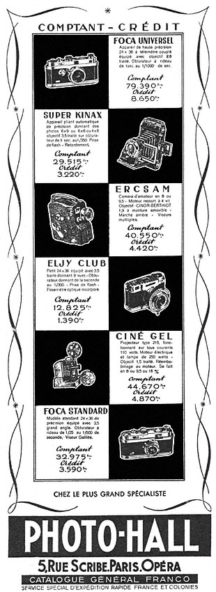 Advert Photo-Hall 1951