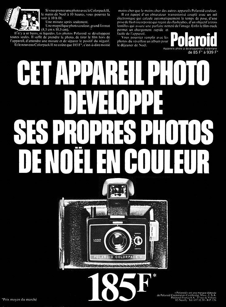 Advert Polaroid 1969