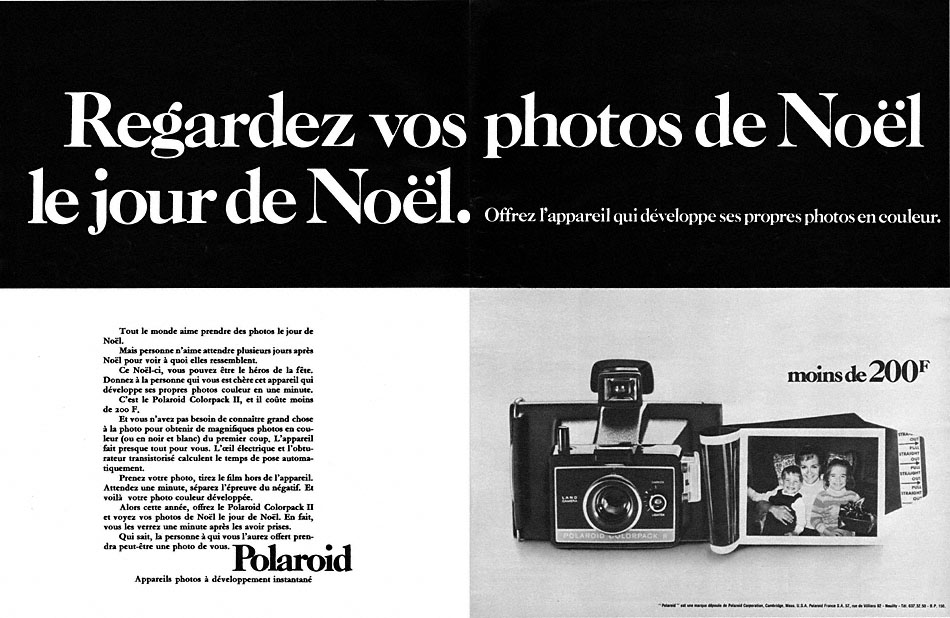 Advert Polaroid 1970