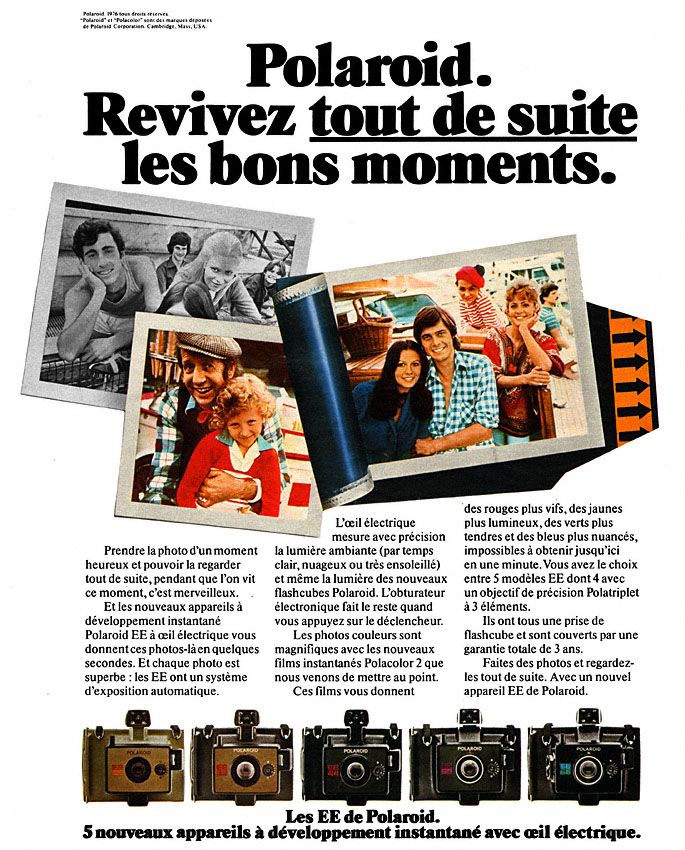Advert Polaroid 1976