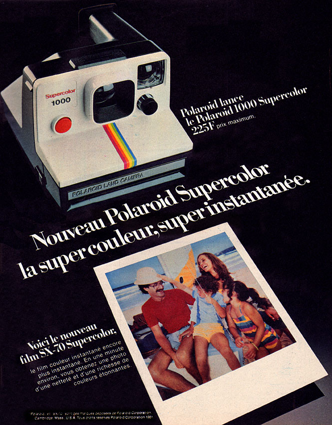 Advert Polaroid 1981