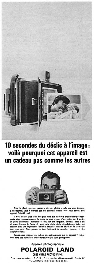 Advert Polaroid 1962