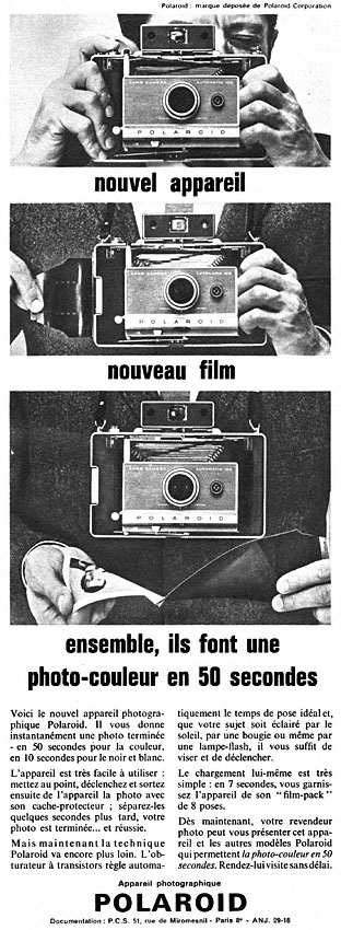 Advert Polaroid 1963