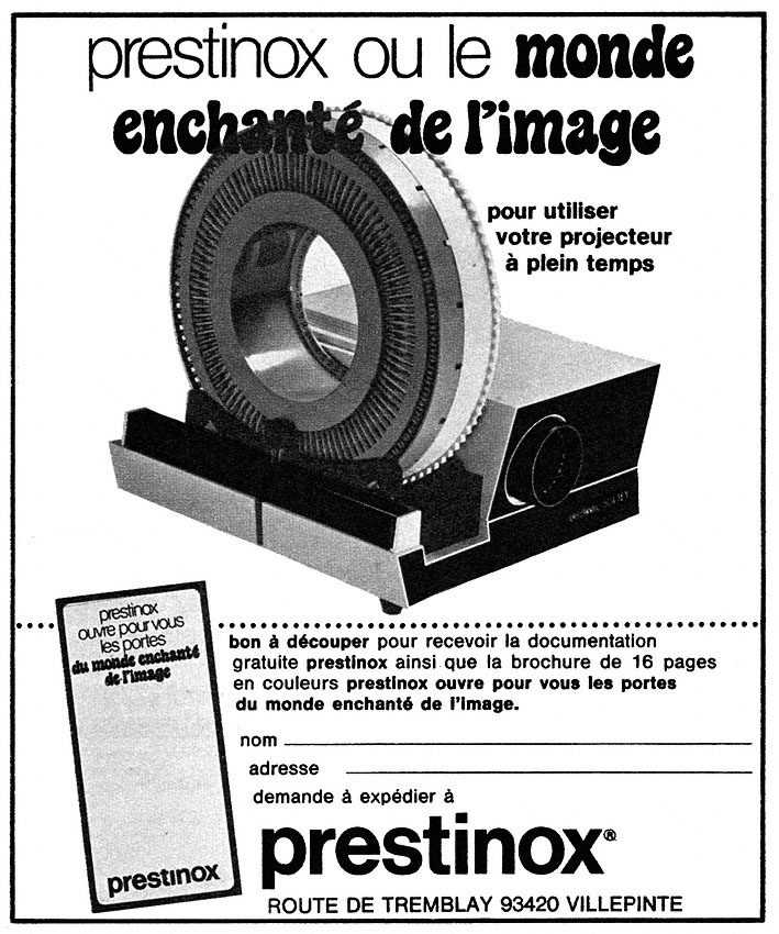 Advert Prestinox 1974