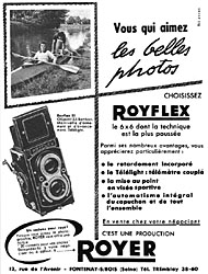 Advert Royer 1956