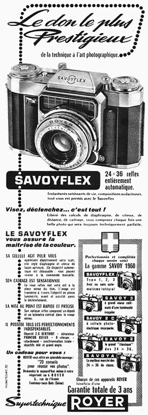 Advert Royer 1960