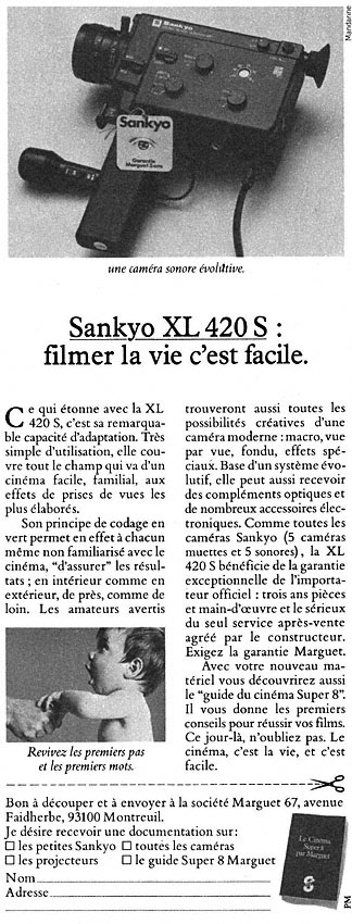 Advert Sankyo 1981