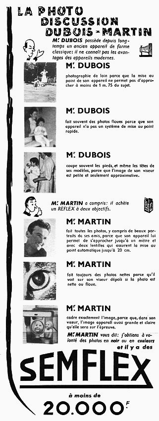 Advert Semflex 1954