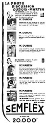 Advert Semflex 1954