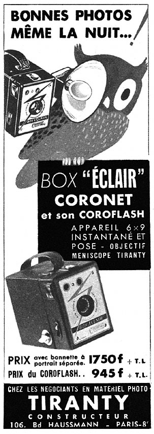 Advert Tiranty 1952