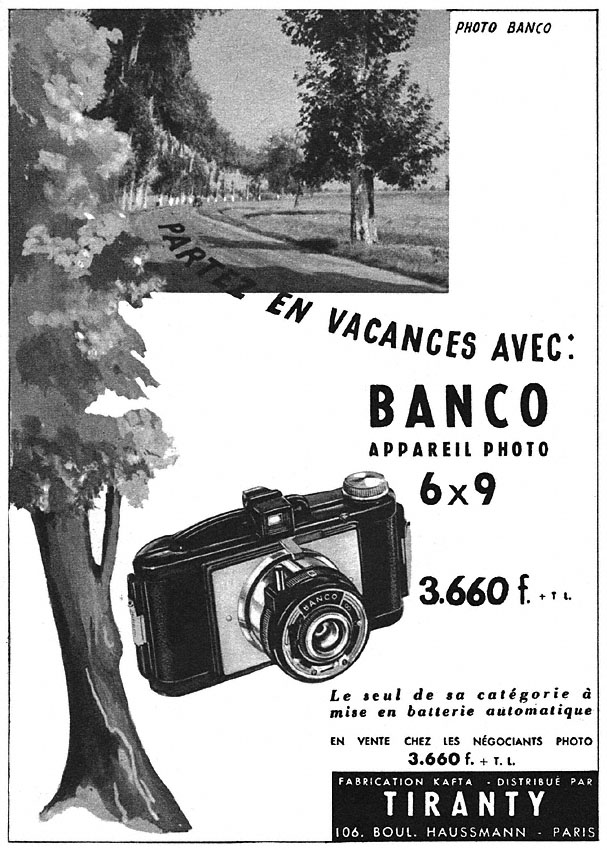 Advert Tiranty 1954