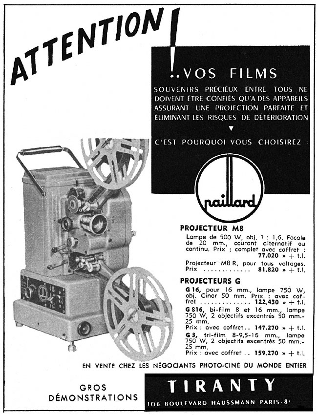 Advert Tiranty 1954