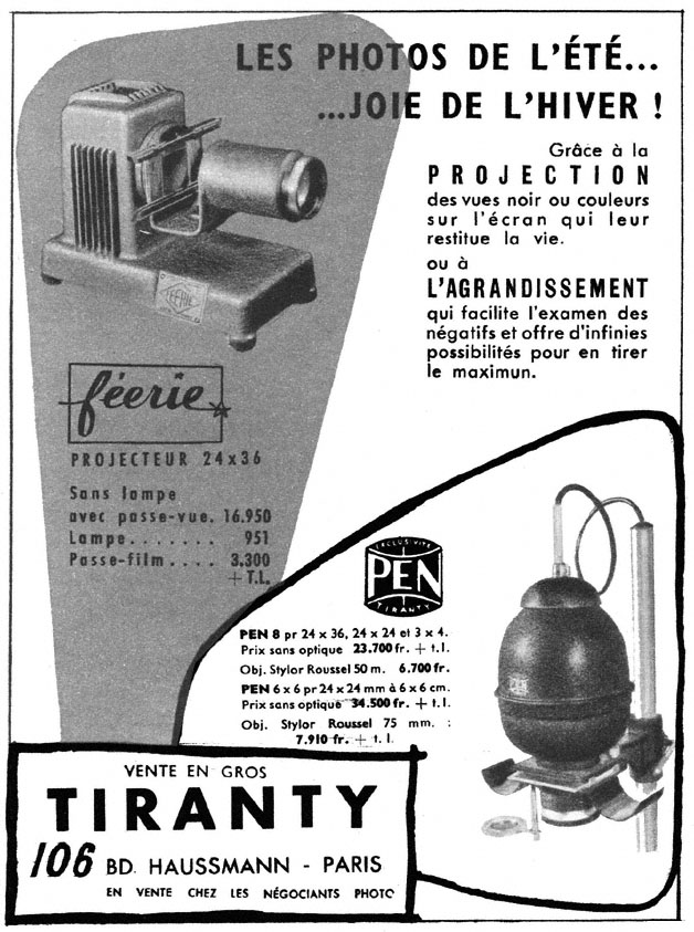 Advert Tiranty 1954