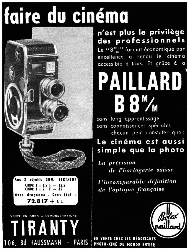 Advert Tiranty 1956