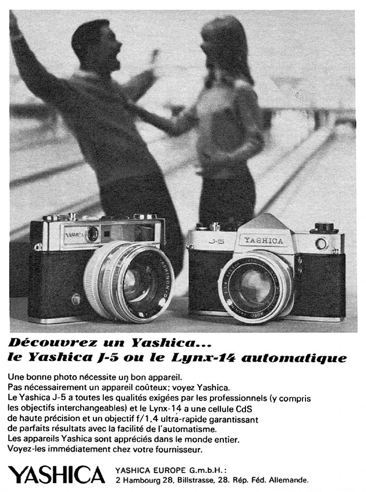 Advert Yashica 1966