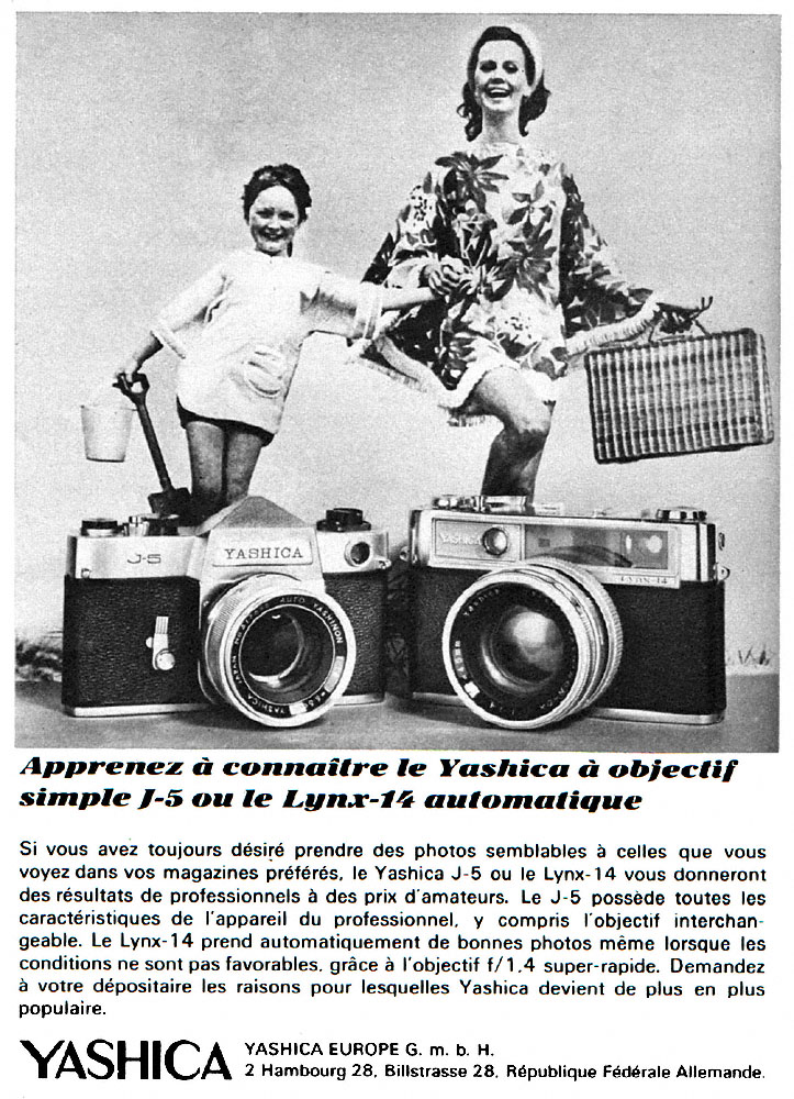 Advert Yashica 1966