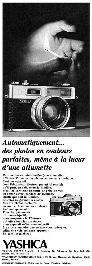 Advert Yashica 1968