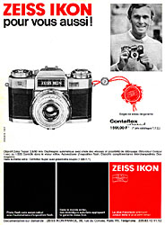 Advert Zeiss Ikon 1965