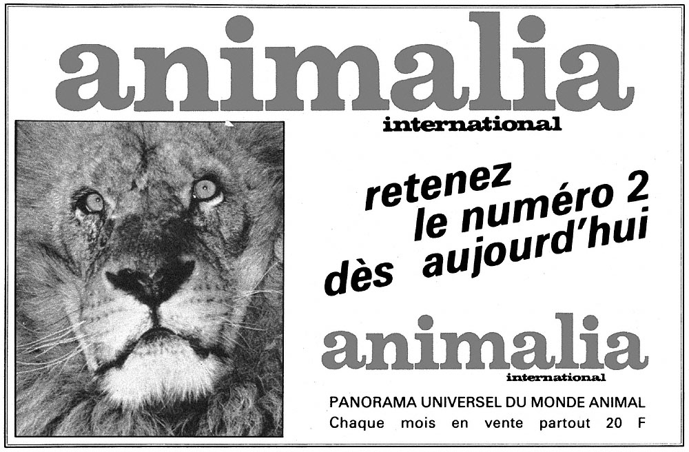 Advert Animalia 1984