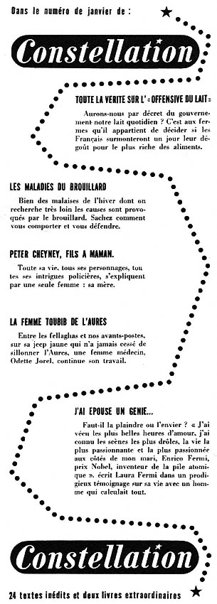 Advert Constellation 1954