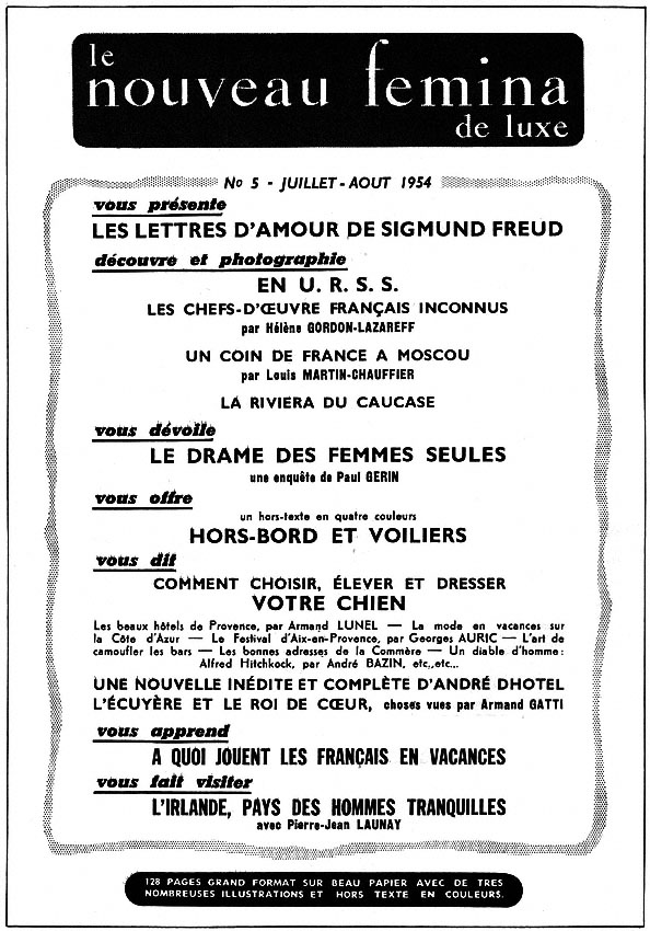 Advert Femina 1954