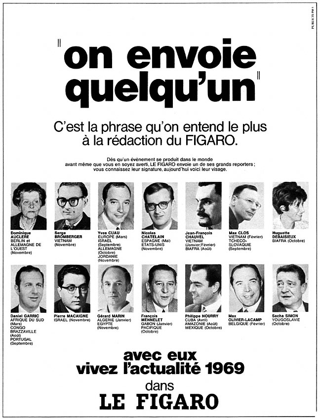 Advert Le Figaro 1968