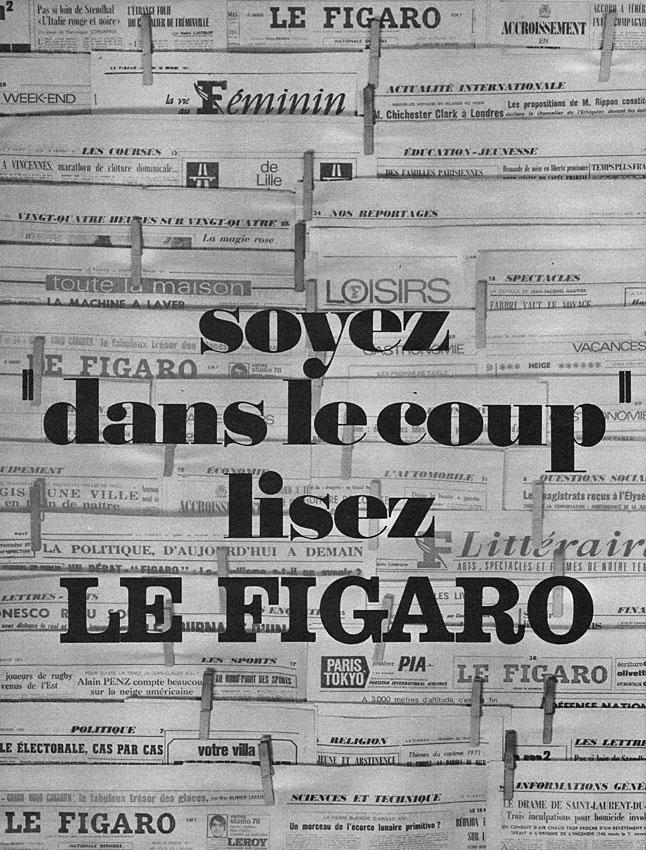 Advert Le Figaro 1971