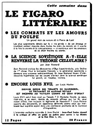 Advert Le Figaro 1951