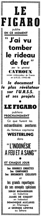 Advert Le Figaro 1952