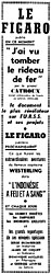 Advert Le Figaro 1952