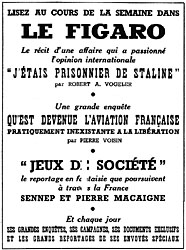 Advert Le Figaro 1952