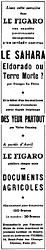 Advert Le Figaro 1952