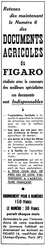 Advert Le Figaro 1952