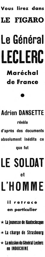 Advert Le Figaro 1952