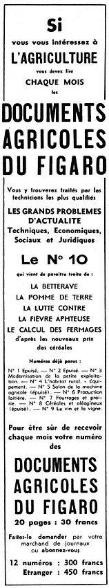 Advert Le Figaro 1952