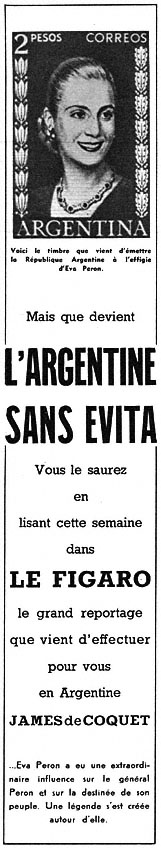 Advert Le Figaro 1952