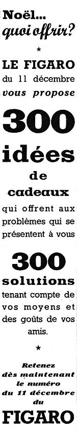 Advert Le Figaro 1952