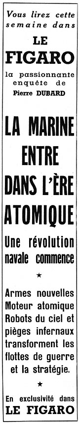 Advert Le Figaro 1953