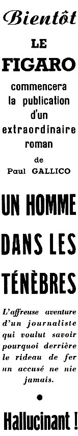 Advert Le Figaro 1953